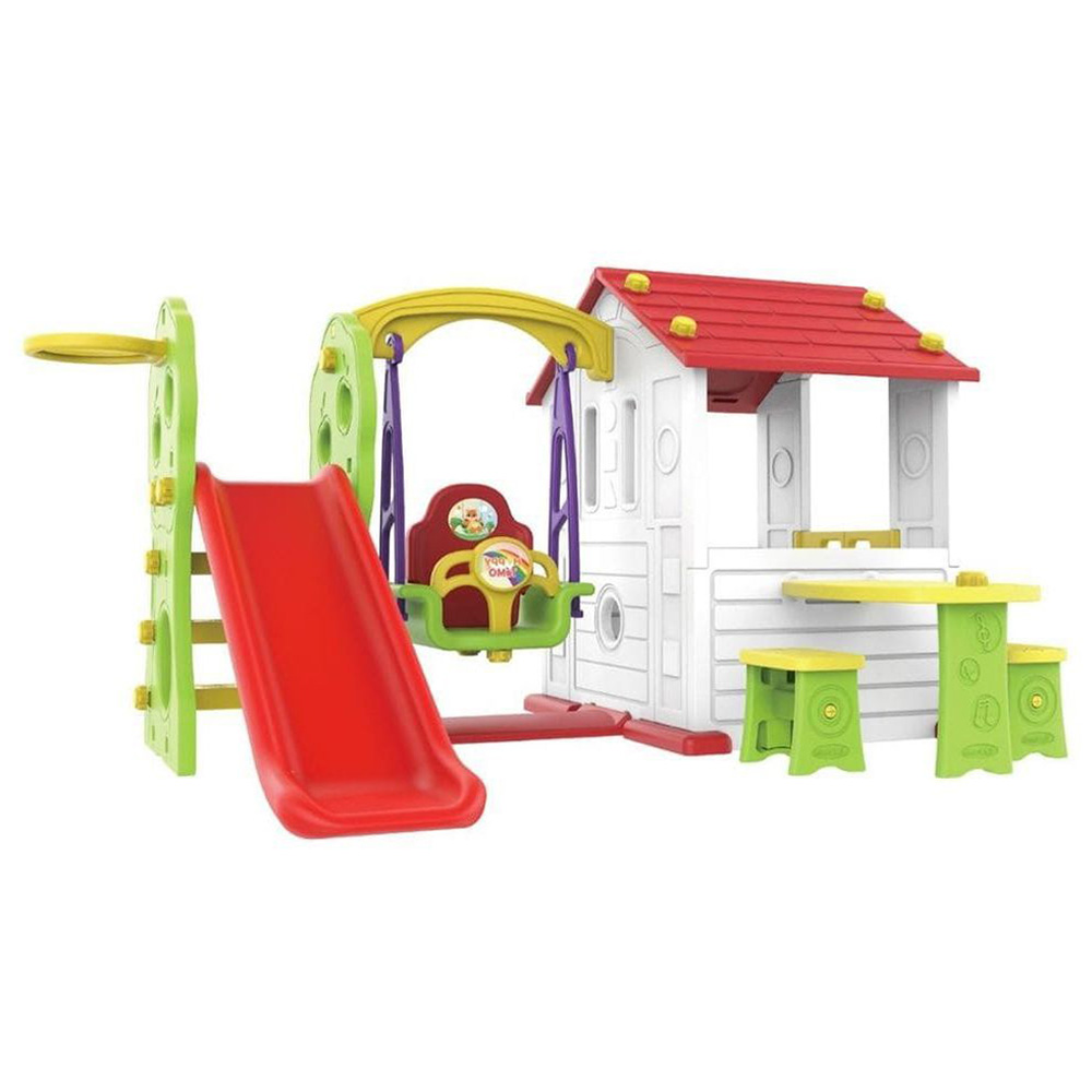 Amsham - House Swing Slide Basket Table - Red