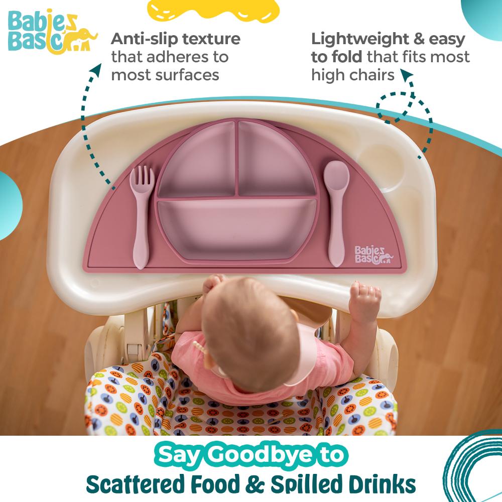Babies Basic - Silicone Placemat - Pink