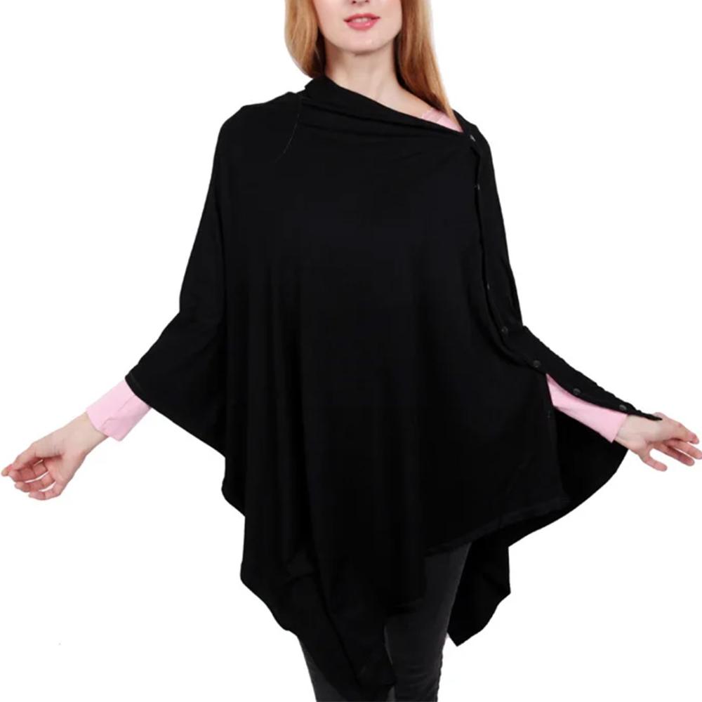 Blooming Blossom - Multi-Use Nursing Cover Poncho And Car Seat Canopy - Black