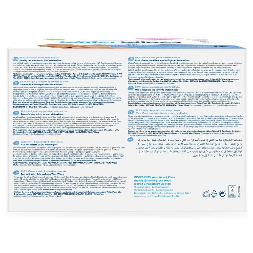 Waterwipes - Original Wet Wipes - Pack of 720