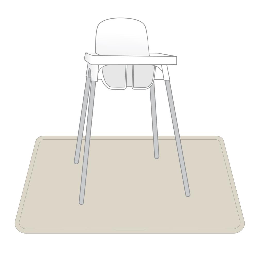 BabpronBaby - Splash Mat - Solid Champagne Minimalist  - 114 x 114 cm