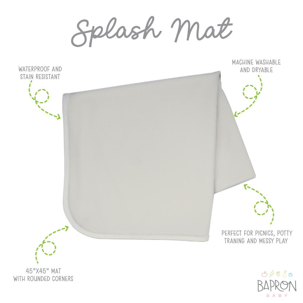 BabpronBaby - Splash Mat - Solid Champagne Minimalist  - 114 x 114 cm