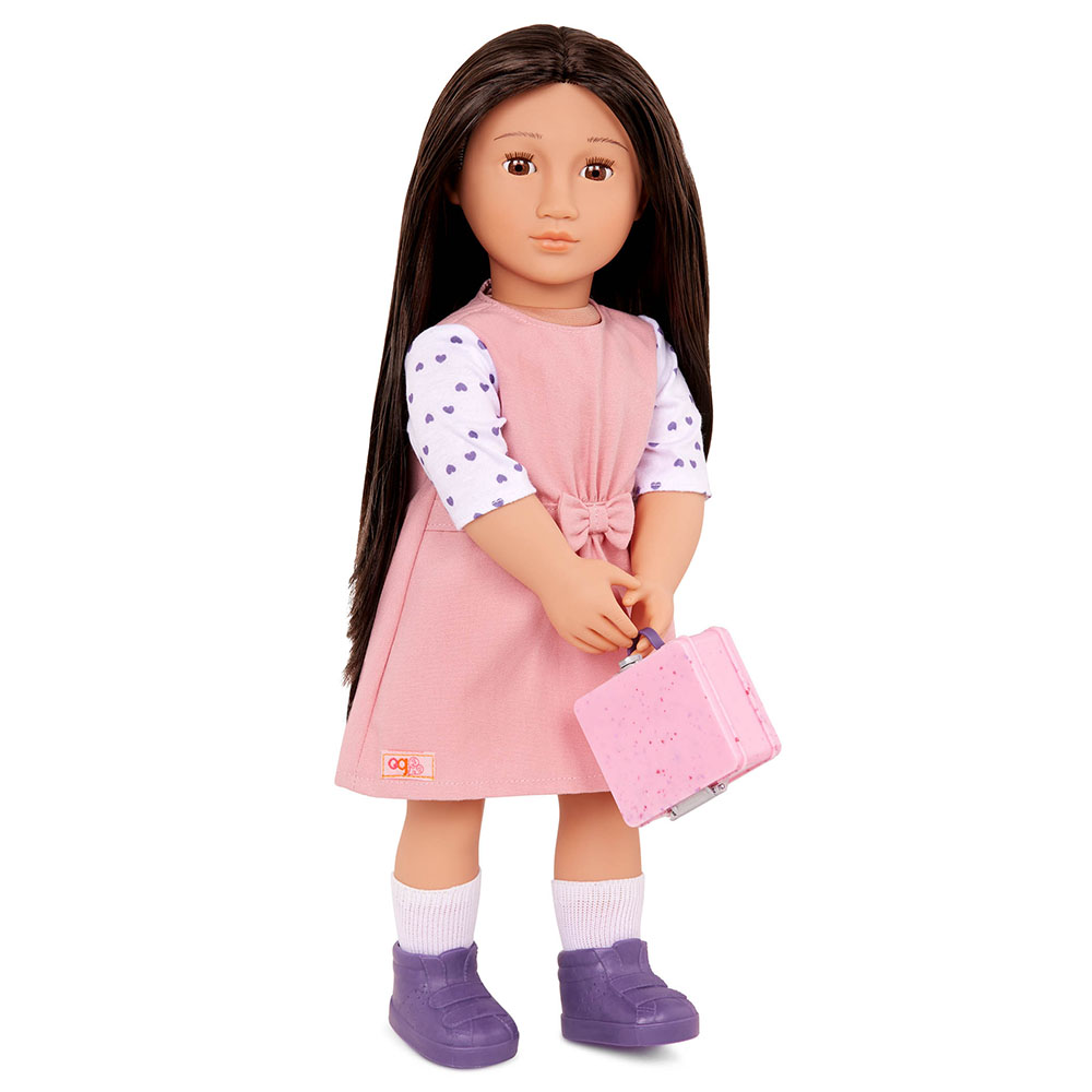 Our Generation - Lin Doll With School Uniform - 18 Inch