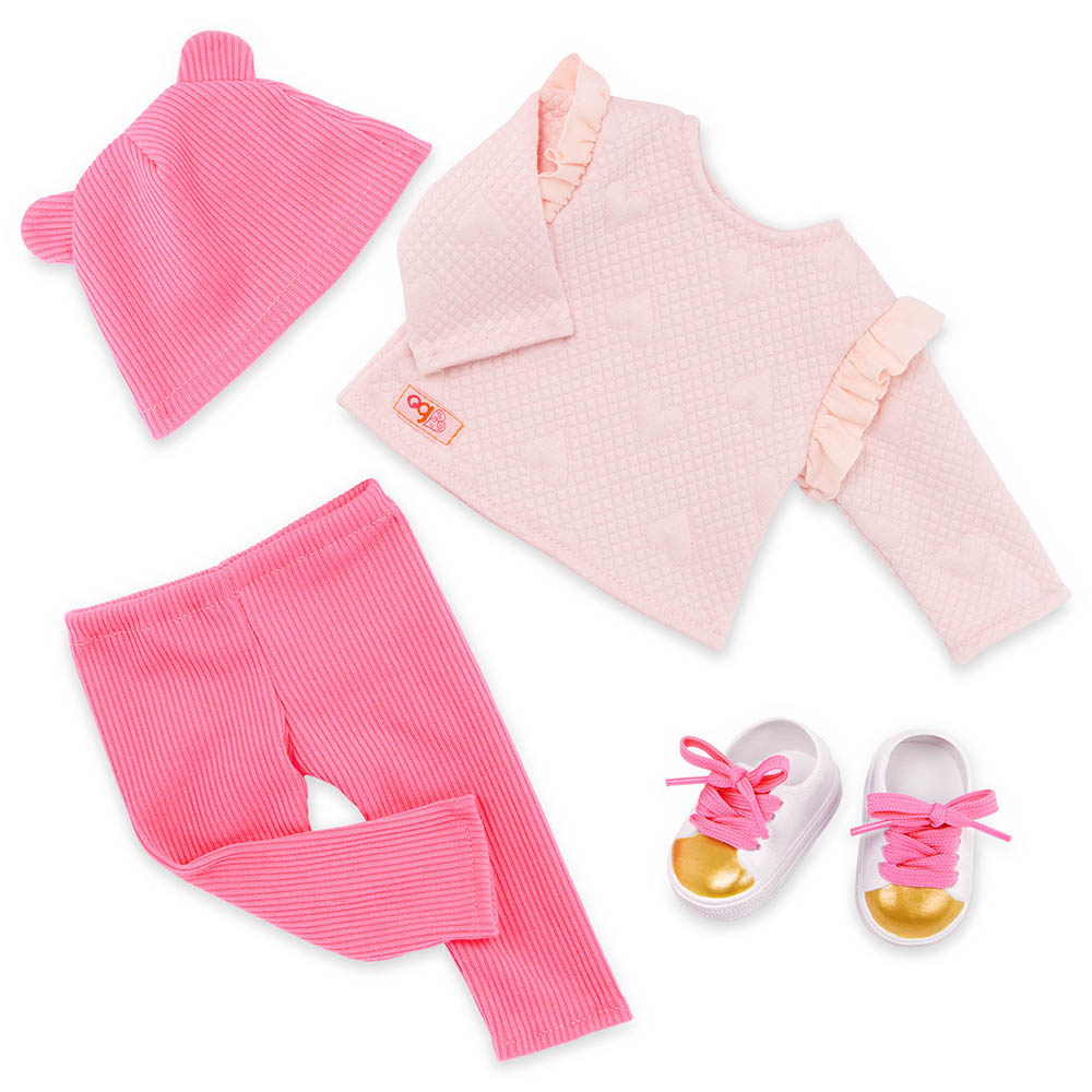 Our Generation - Joyce Doll With Sweatsuit And Beanie Hat - 18 Inch