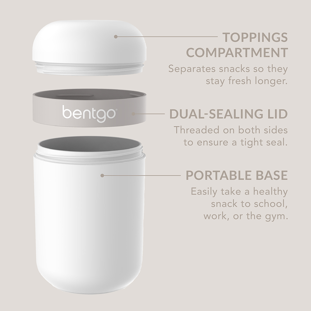 Bentgo - 2 Compartment Snack Cup - White