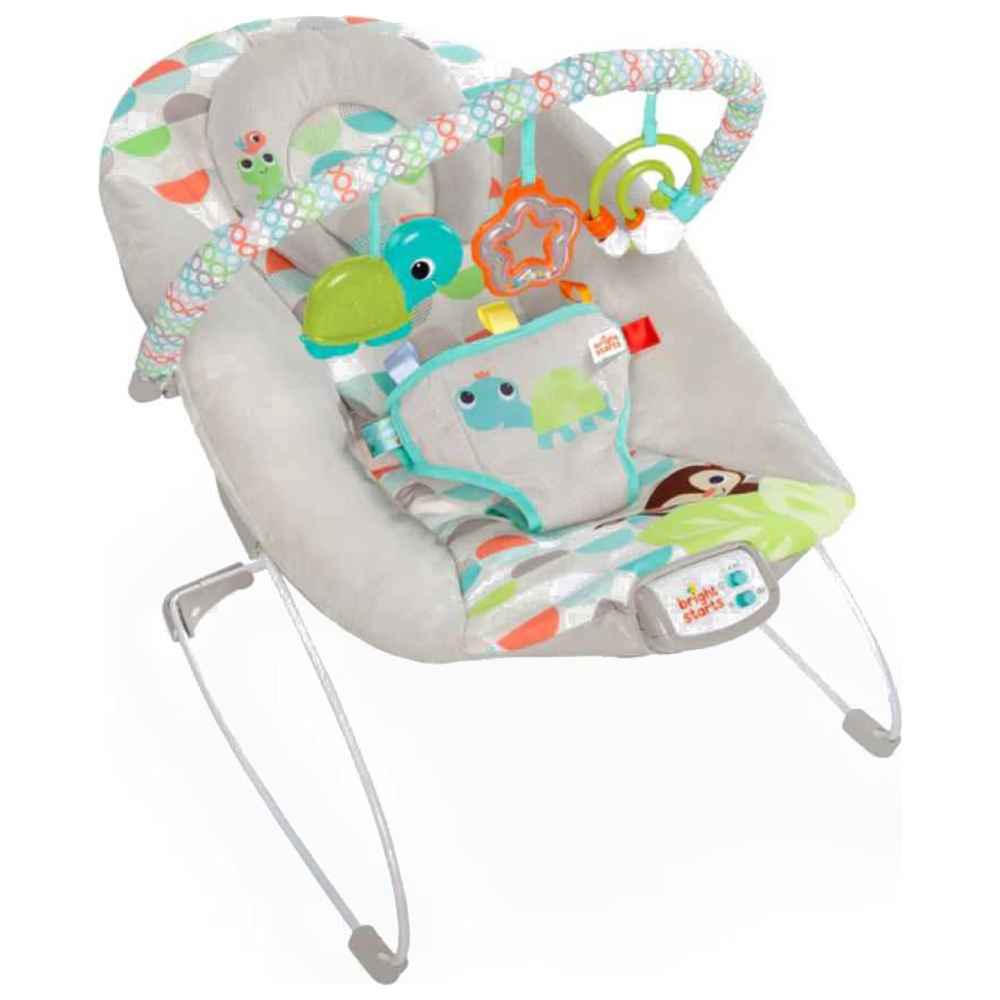 Bright Starts - Happy Safari Bouncer - Grey