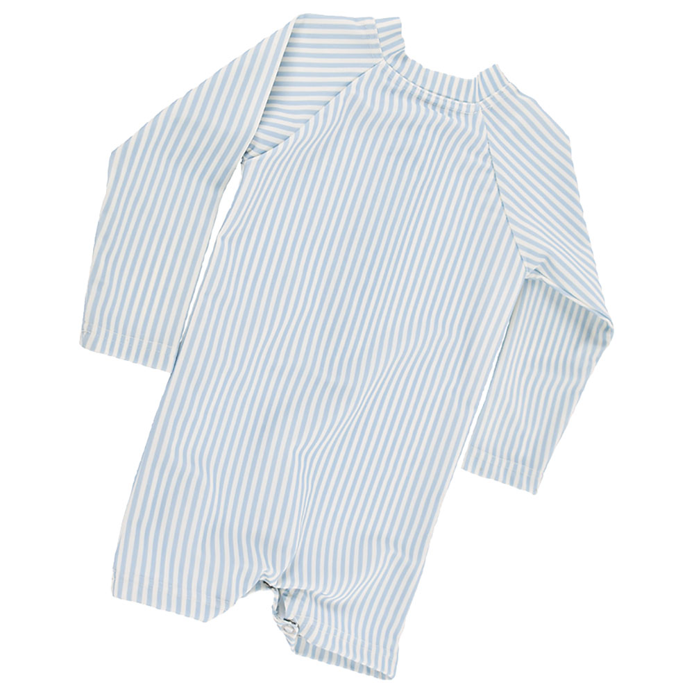 Swim Essentials - Striped Baby Swimsuit - Blue/White