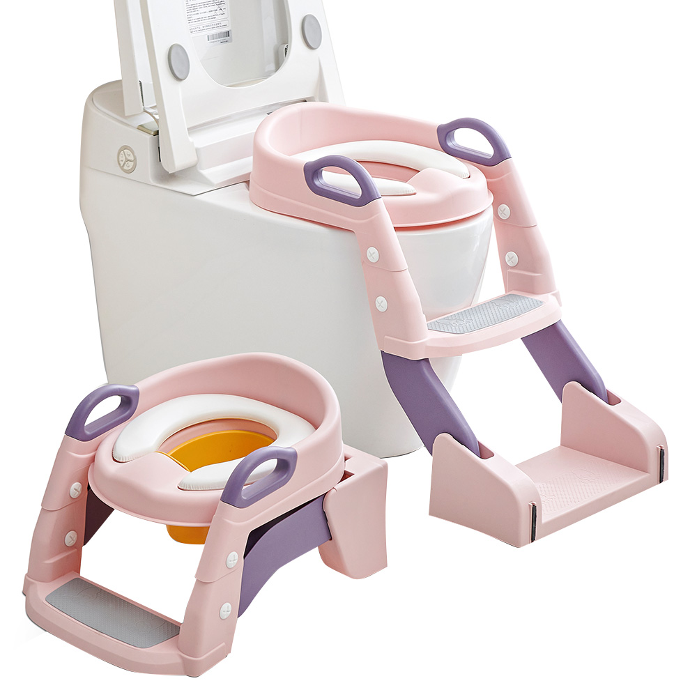 Baybee - Vega 2-In-1 Convertible Potty Seat - Rose Pink /Purple