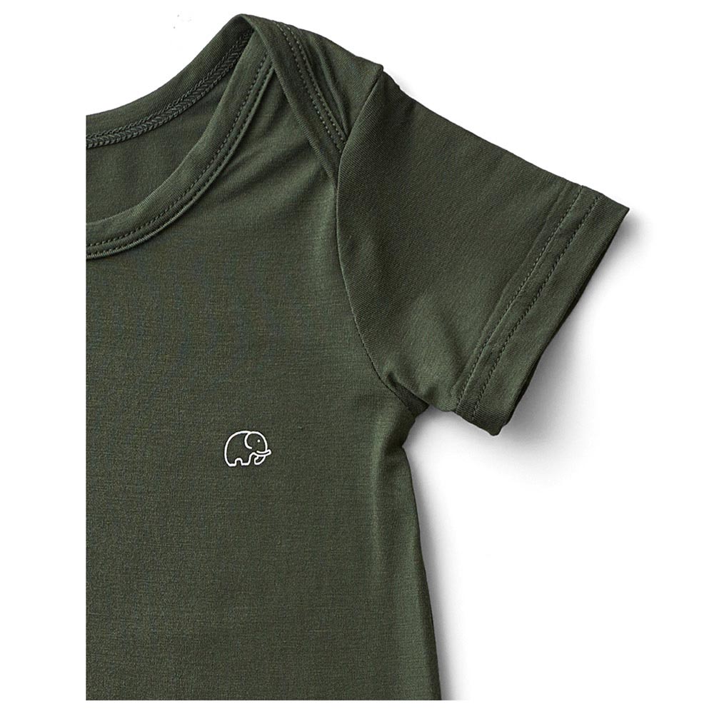 Anvi Baby - Organic Bamboo Spandex Bodysuit - Green