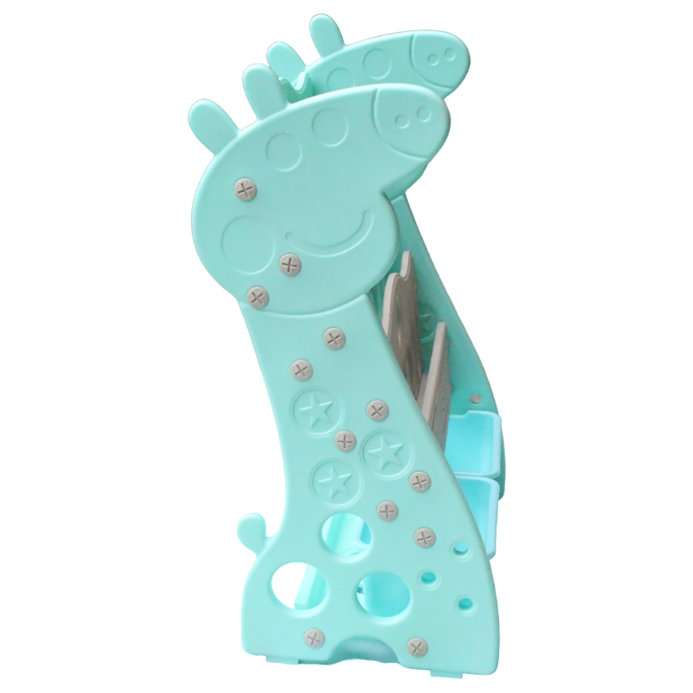 Little Learners 2-in-1 Bookshelf with Toy Storage - Green/Grey