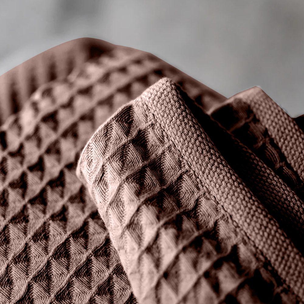 BYFT - Orchard Waffle Kitchen Towel - Dark Brown - 50x70 cm - 3pcs