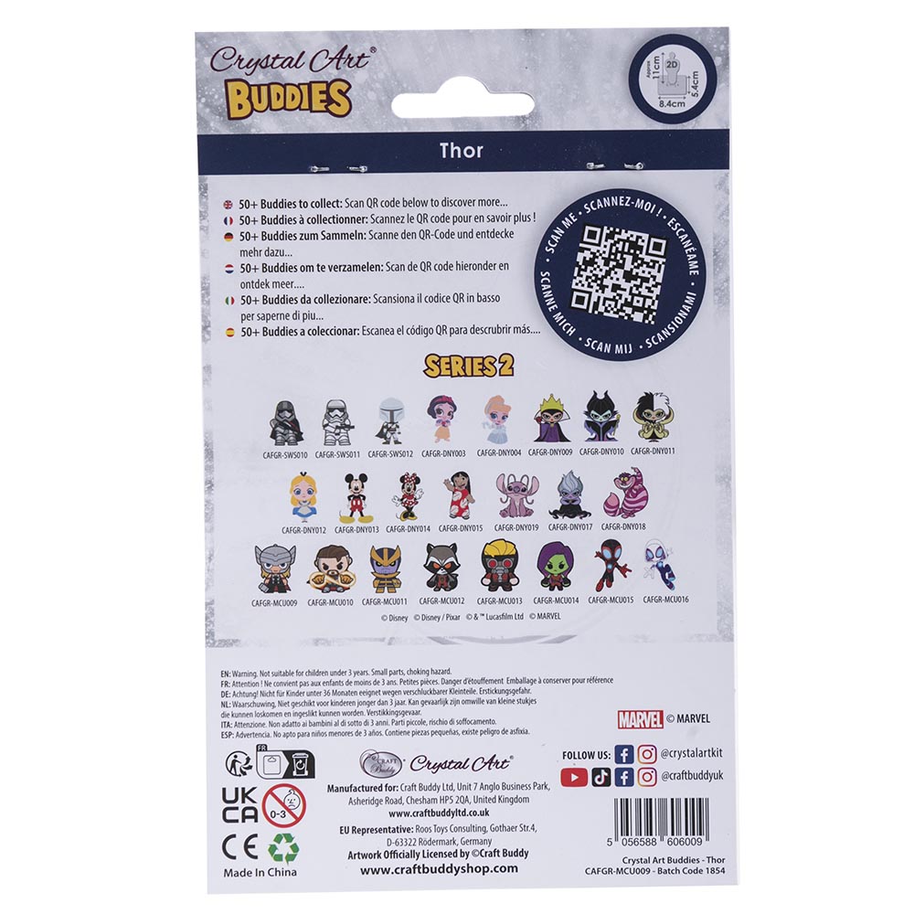 Craft Buddy - Crystal Art Buddy - Thor - 11 cm