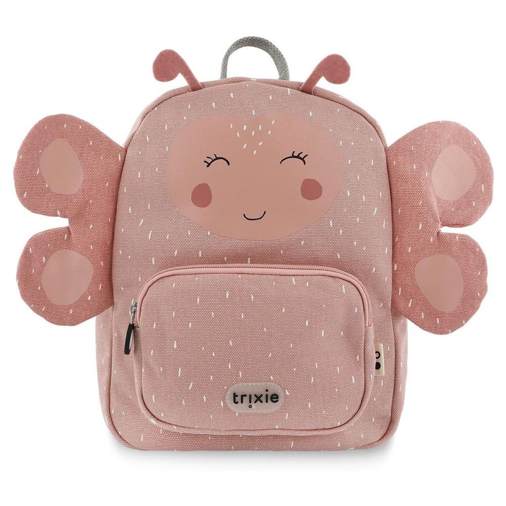Trixie - Mrs. Butterfly Small Backpack And Stainless Steel Water Bottle - 350 ml