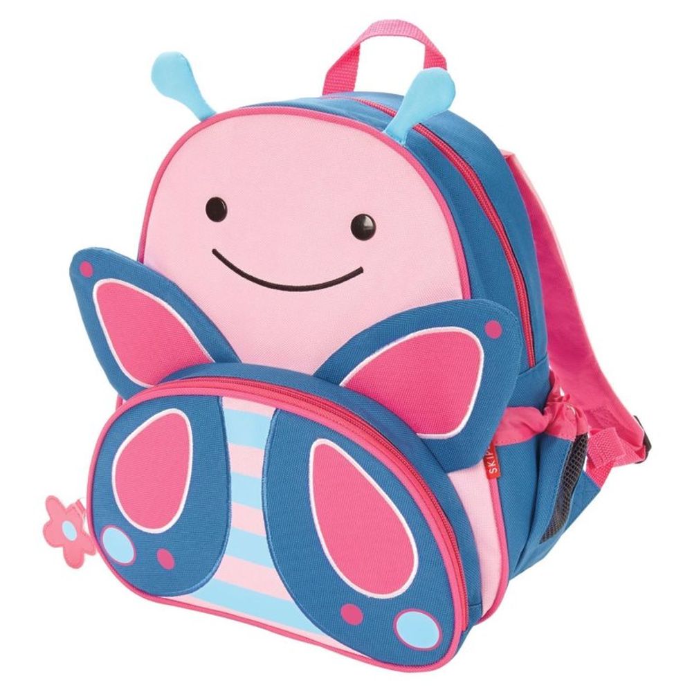 SkipHop - Zoo Backpack - 12.5-Inch And Zoo Food Jar - 325ml - Butterfly