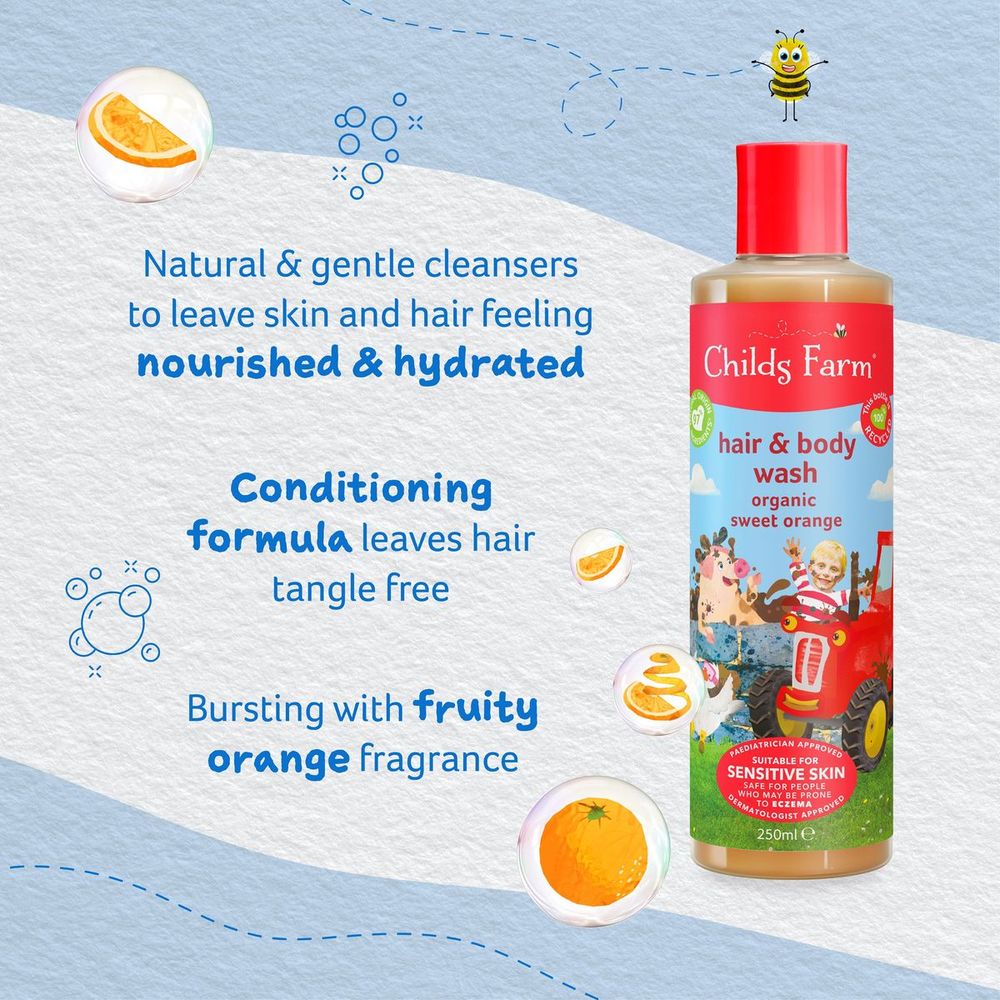 Childs Farm - Hair & Body Wash Organic Sweet Orange - 500Ml