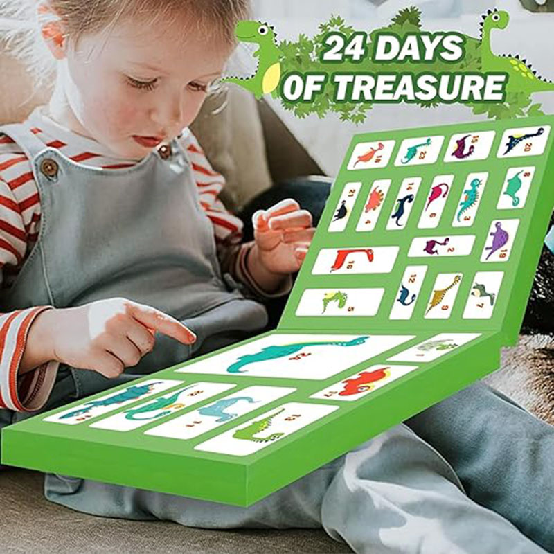 Brain Giggles Dinosaur Advent Calendar - Green