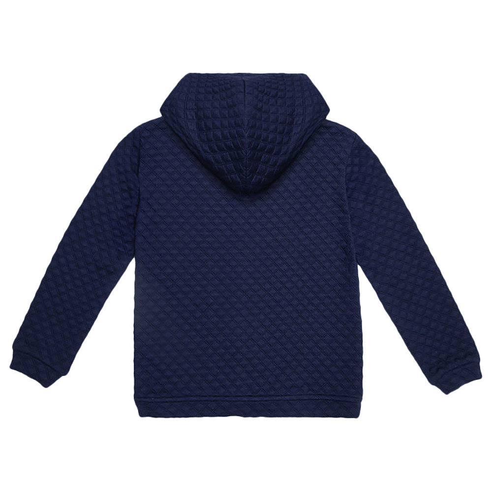 Jules & Juliette - Dalton Baby Hooded Sweater - Navy Blue