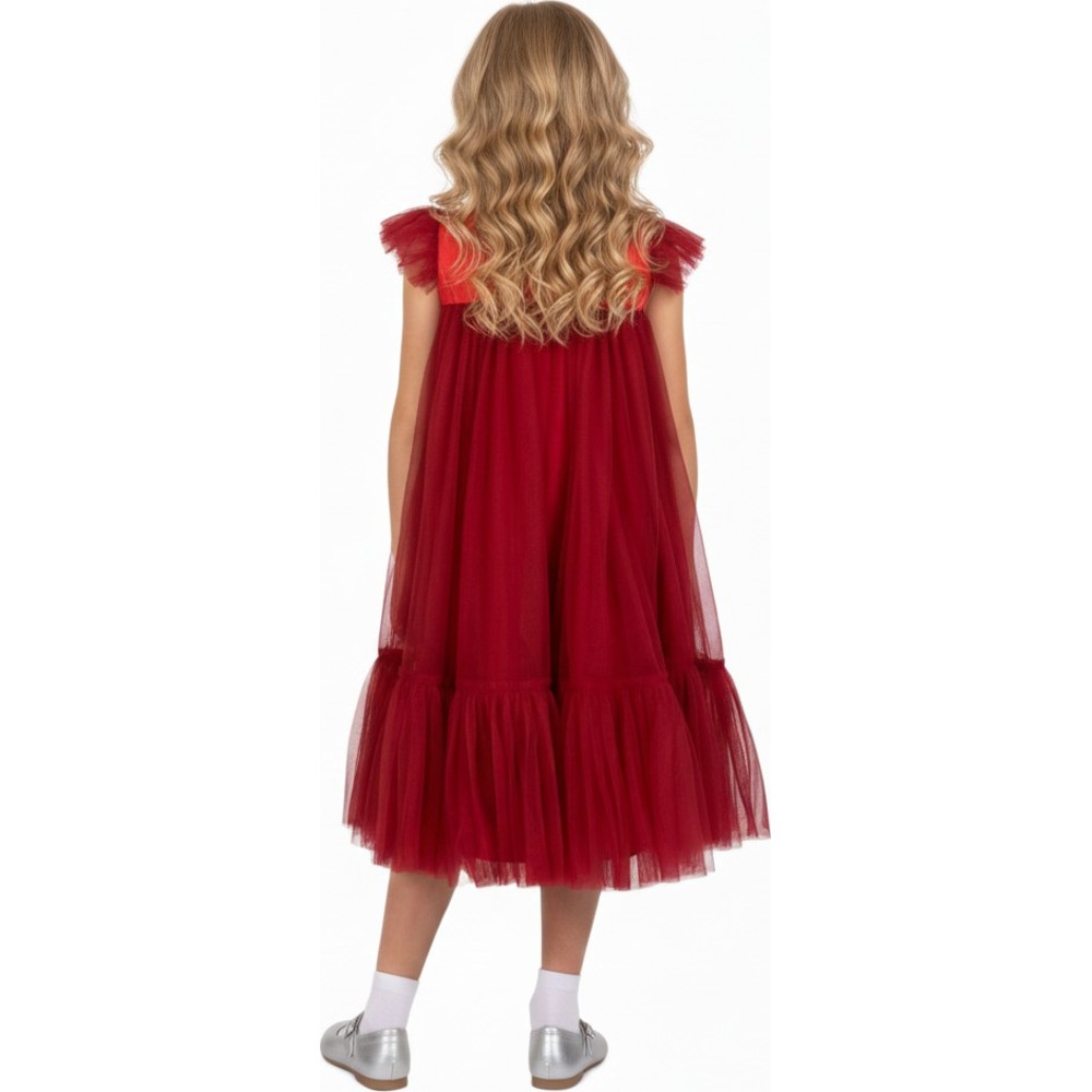 D' Daniela - Sequins Sparkle Party Dress - Red