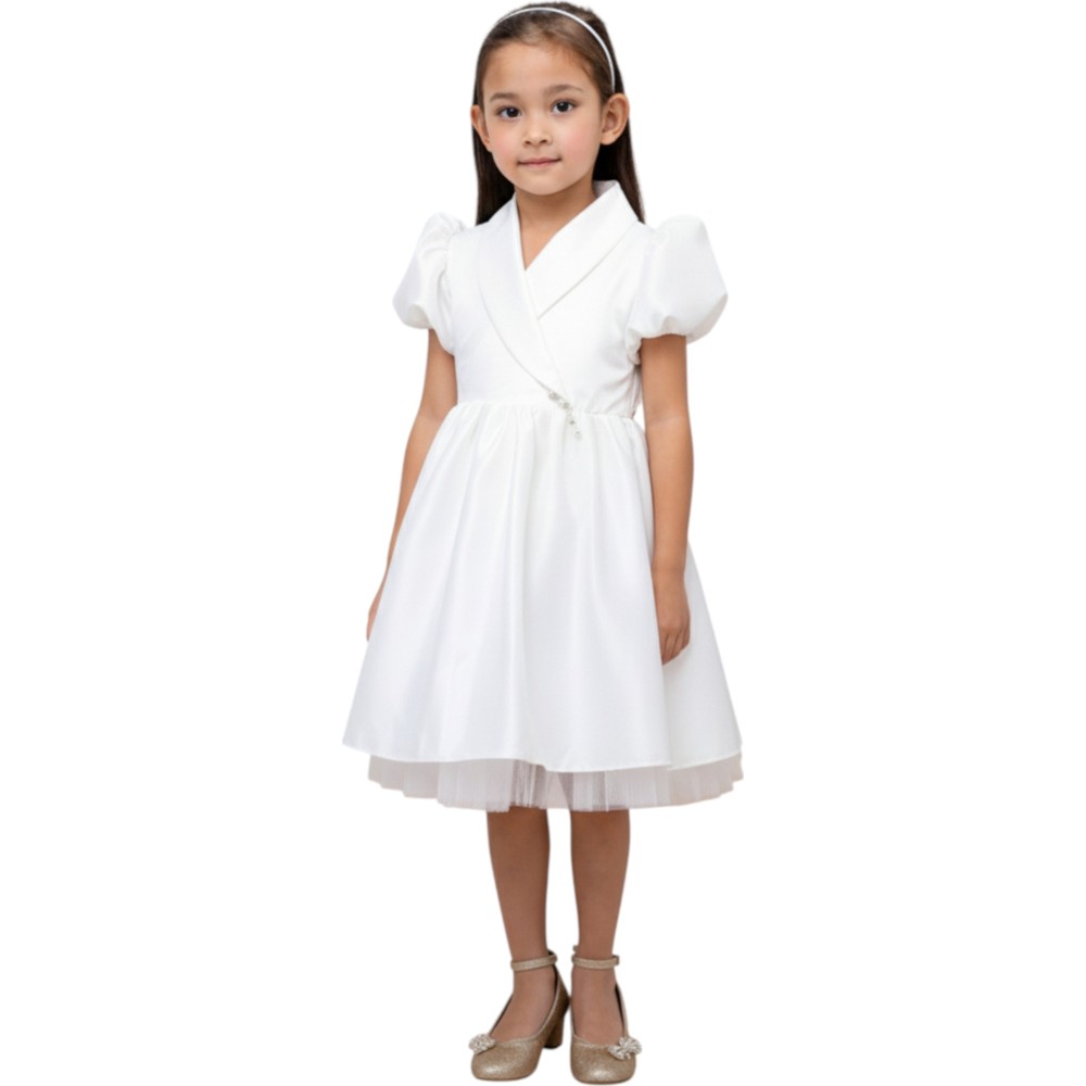 D' Daniela - Modern Lady Party Dress - White 