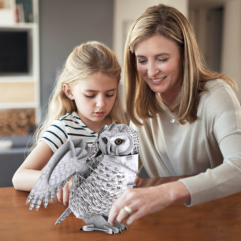 Cubicfun - National Geographic 3D Puzzle Snowy Owl - 62pcs