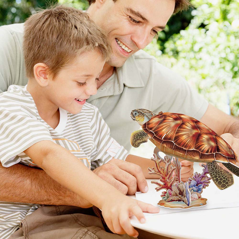 Cubicfun - National Geographic 3D Puzzle Sea Turtle - 31pcs