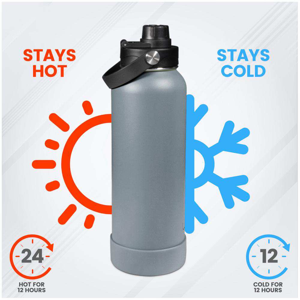 Waicee - Gunmetal Gray Reusable Bottle - 1200ml