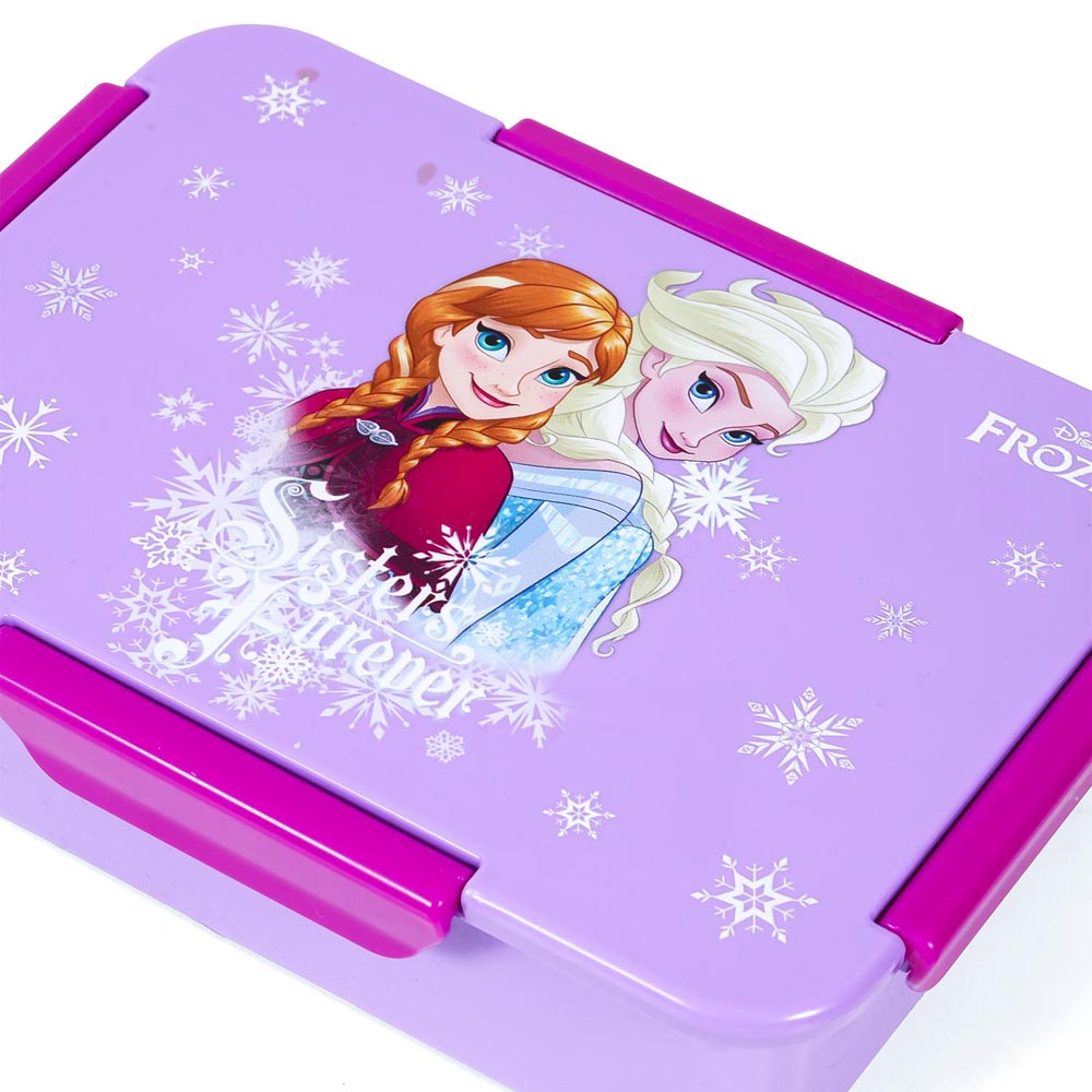 Eazy Kids - Disney Frozen Princess Bento Lunch Box - Purple - 4 Compartments - 850ml