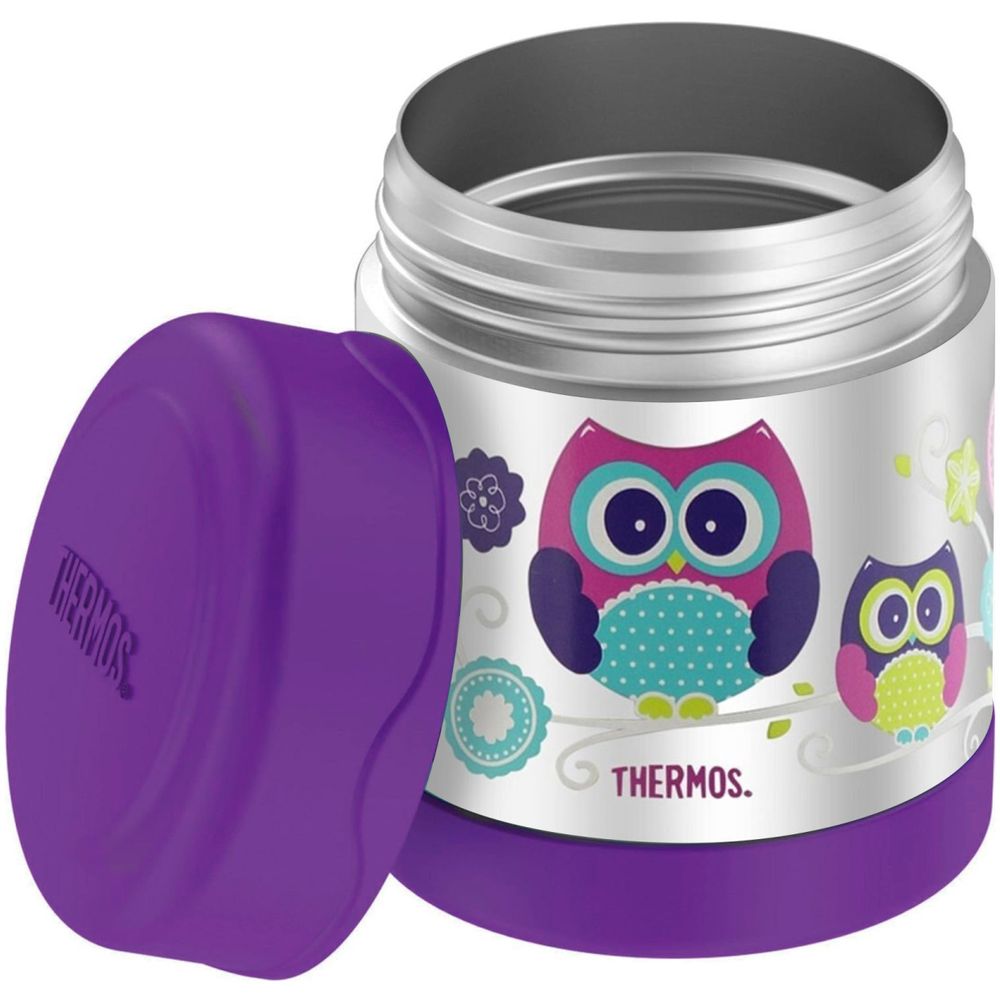 Thermos - Kids Funtainer Stainless Steel Food Jar - Owls - 290 ml