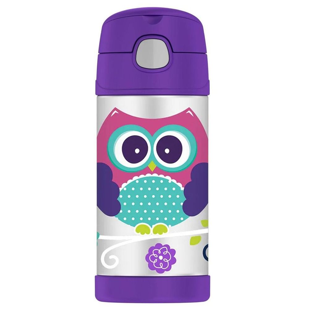 Thermos - Kids Funtainer Stainless Steel Bottle - Owls - 355ml