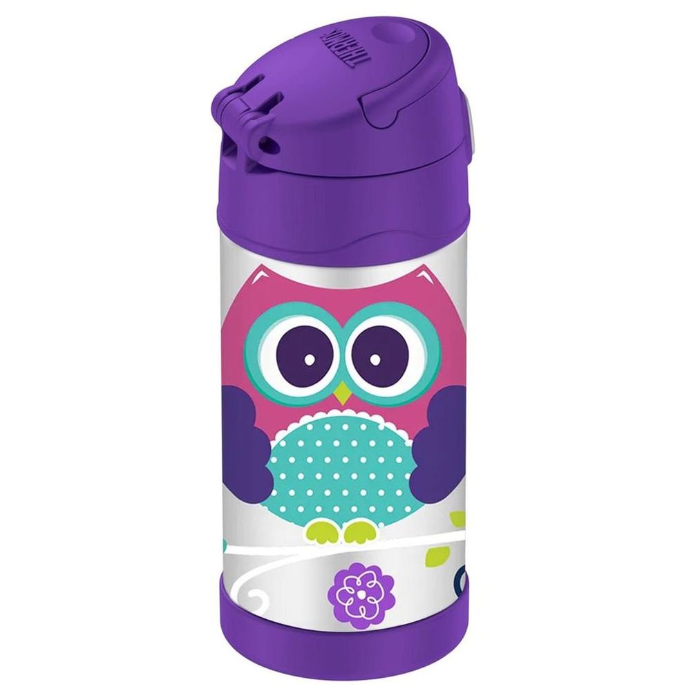 Thermos - Kids Funtainer Stainless Steel Bottle - Owls - 355ml