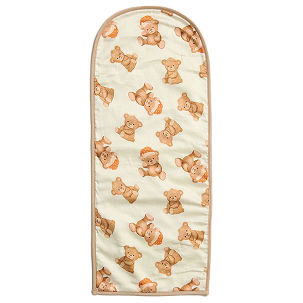 Fancy Fluff - Organic Baby Cocoon With Protector - Cuddle Bear