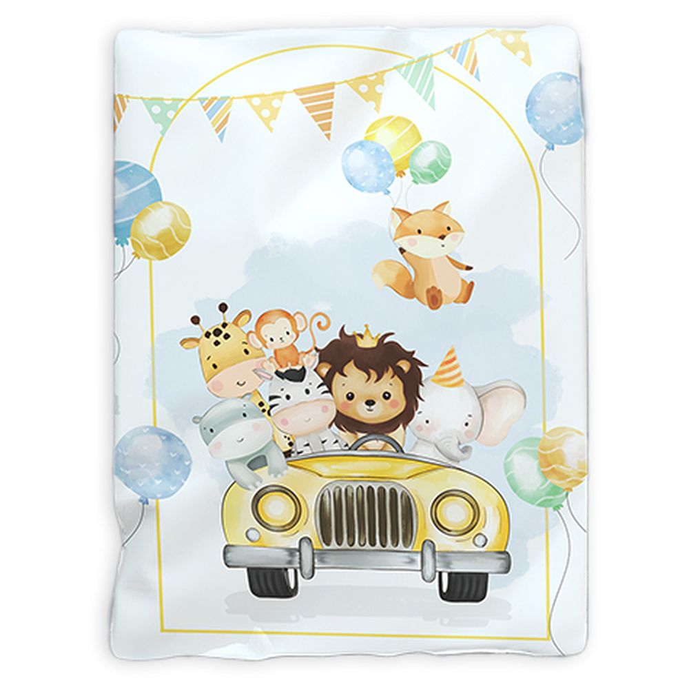 Fancy Fluff - Organic New Born Bed Set - Joy Ride - 6 Pcs