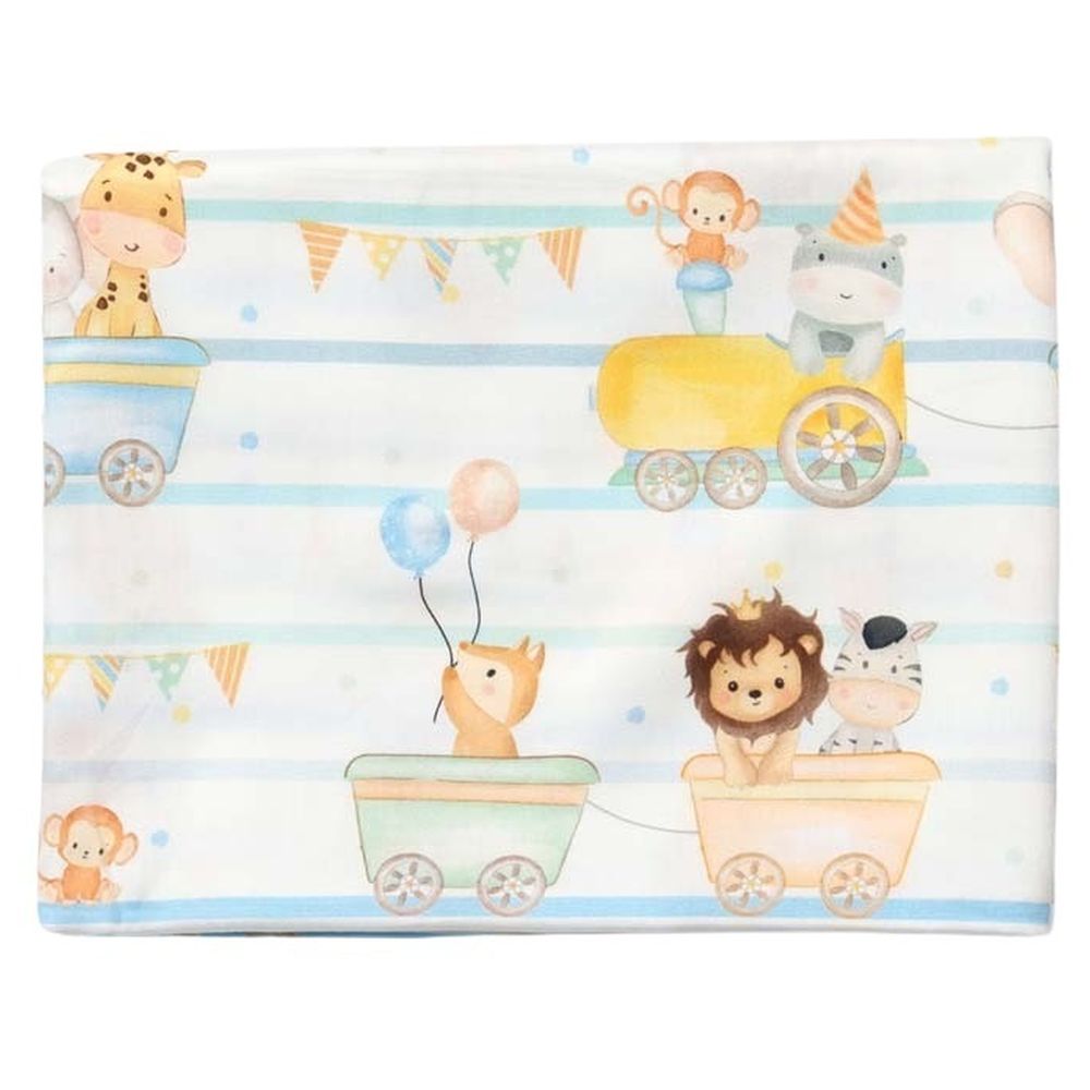 Fancy Fluff Organic Cot Bedsheet - Joy Ride
