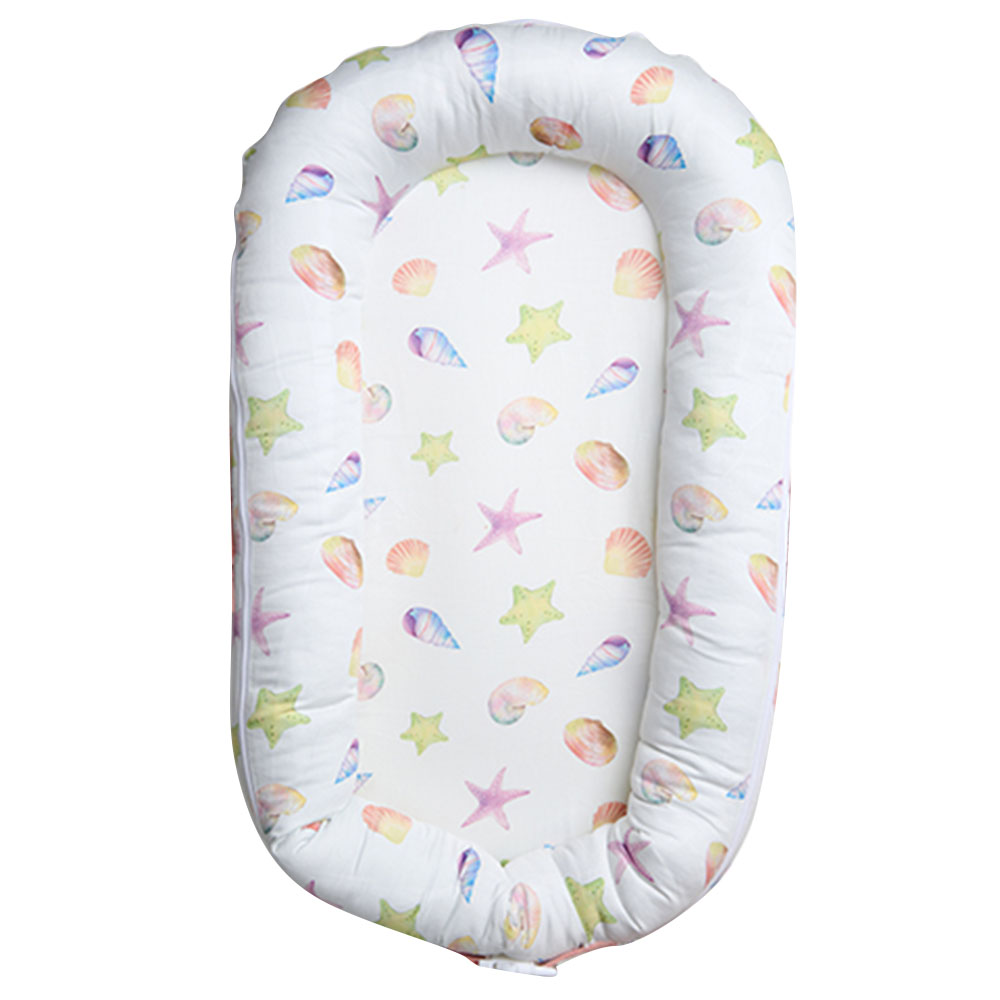 Fancy Fluff - Organic Baby Cocoon With Protector - Sea Fantasy