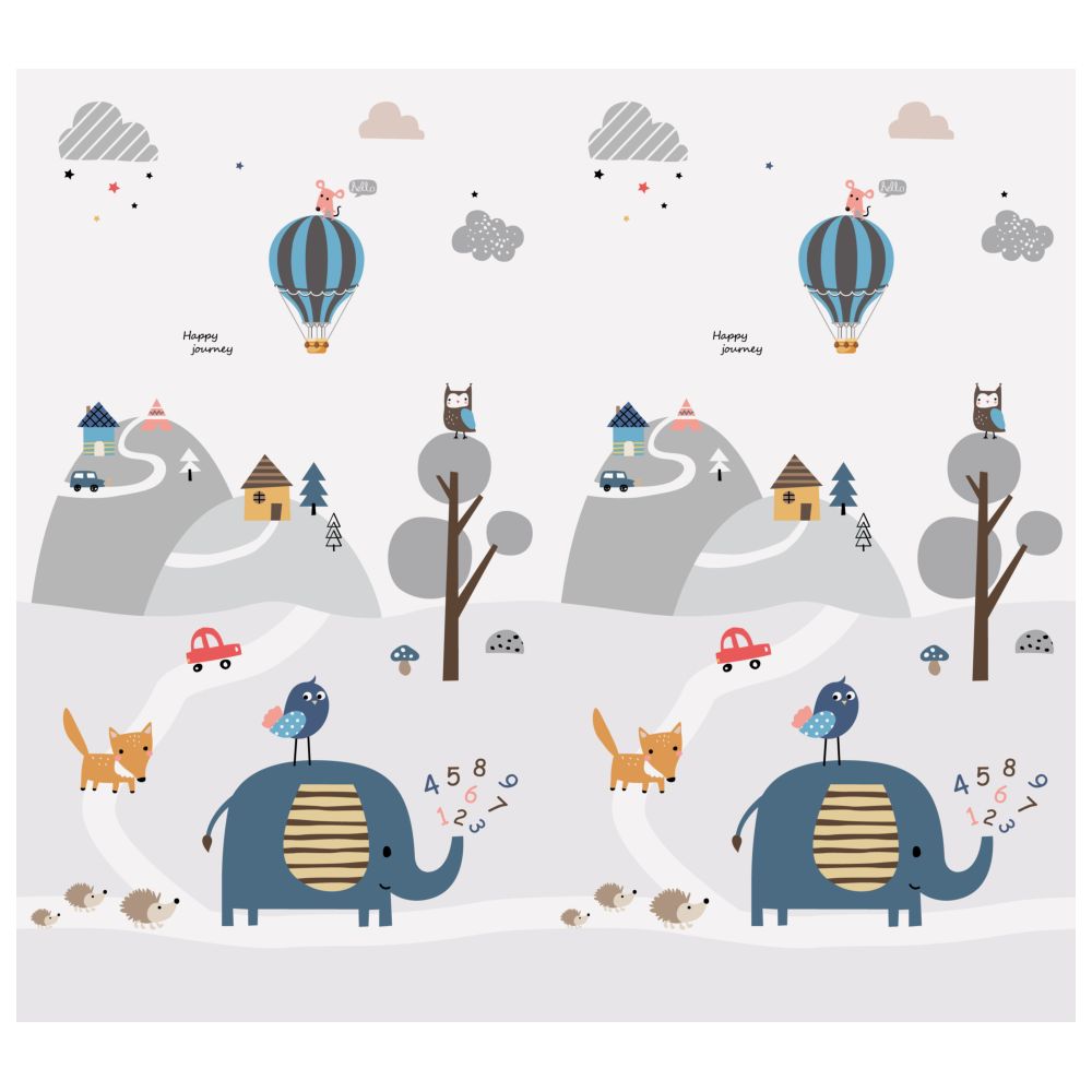 Little Angel Baby Play Mat For Floor Soft Foam Crawling Mat - Elephants