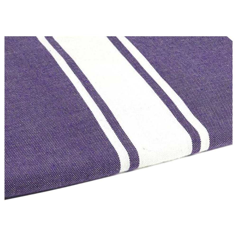 Hammam Corner - 100% Recycled Cotton Classic Beach Towel - Violet