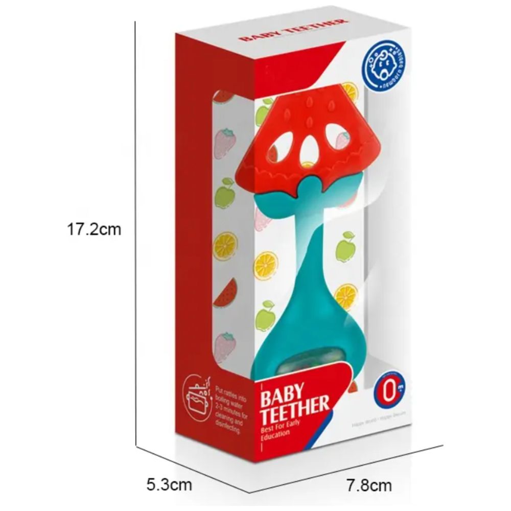 Huanger - Baby Fruit Teether With Rattle - Watermelon