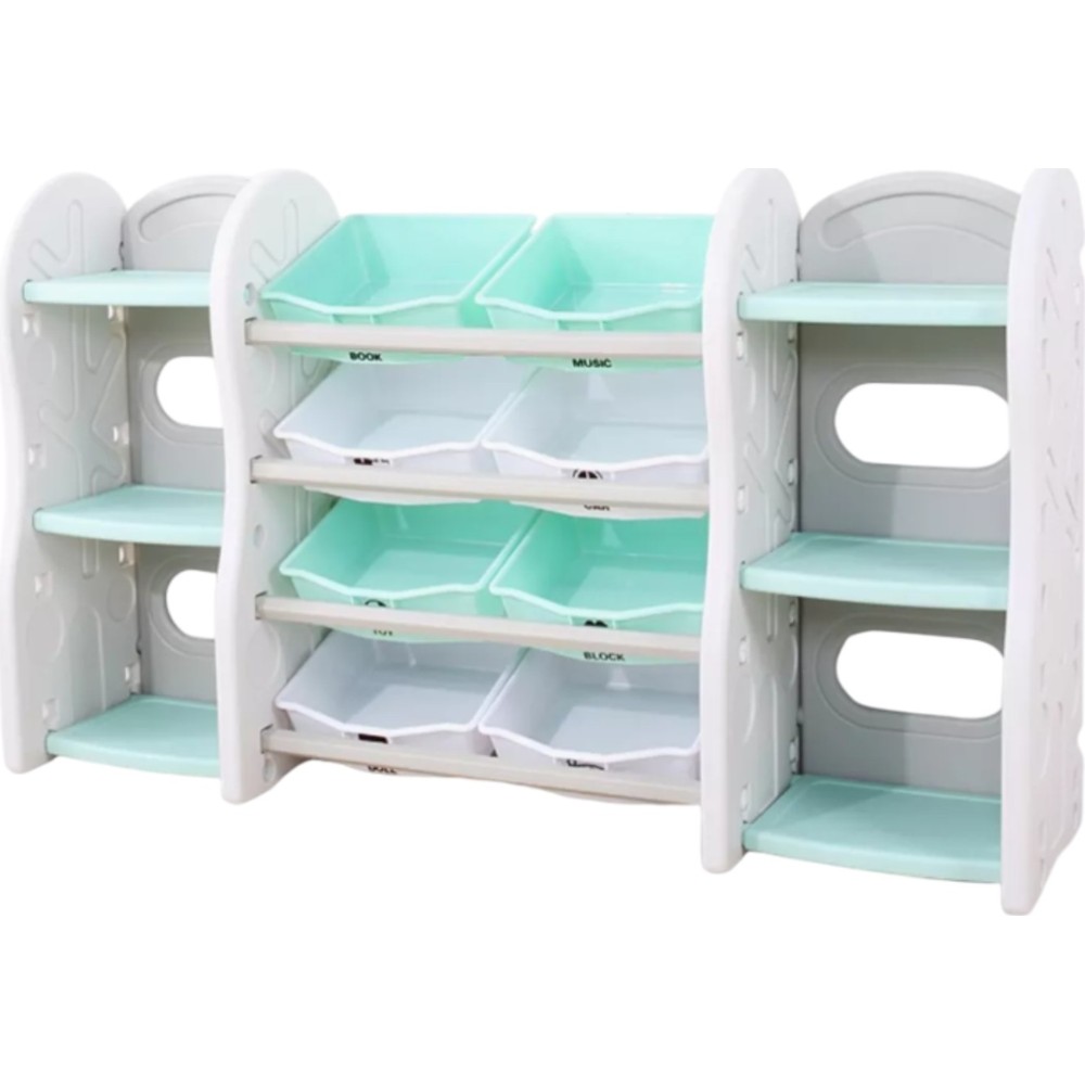 Little Angel Toy Storage Organizer WithMultiple Shelves And Bins