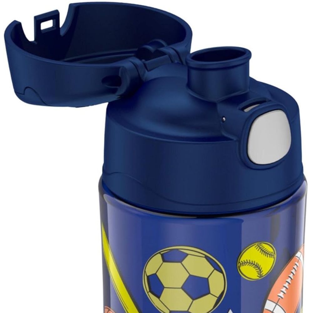Thermos - Kids Funtainer Plastic All Sports Bottle - Blue - 470ml