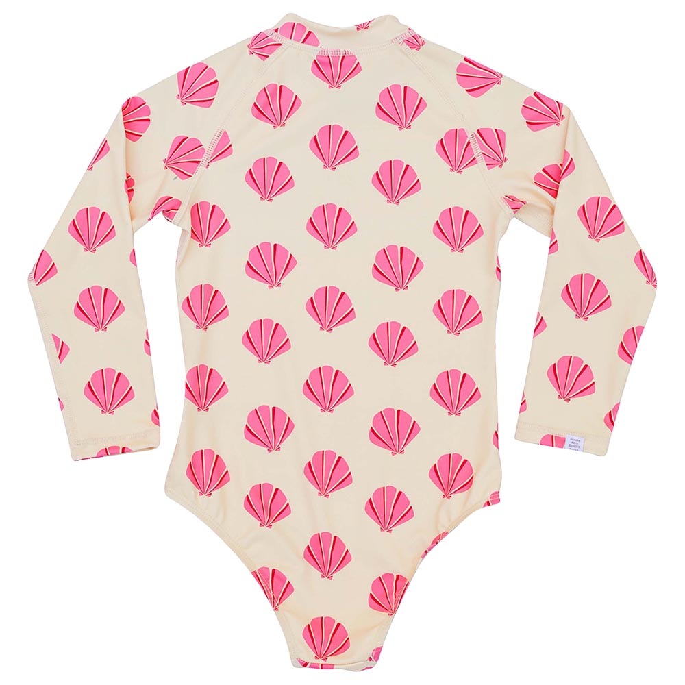 Badawii Beachwear - Girl Swimsuit Beach Shells - Sunny Yellow