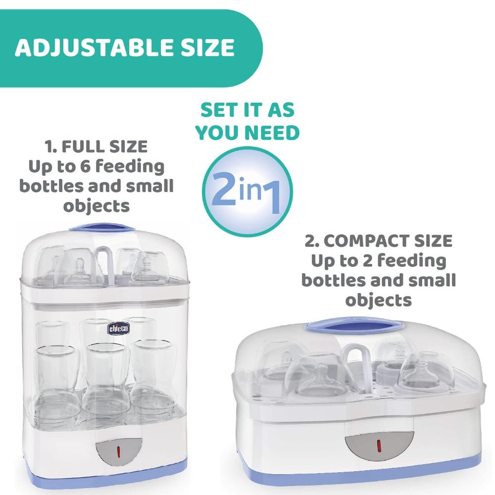 Chicco - 2-in-1 Sterilnatural with UK Plug Electric Steam Sterilizer