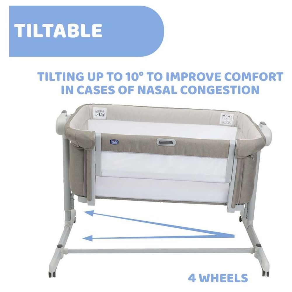 Chicco Next2Me Magic Evo Co-sleeping Crib - Desert Taupe