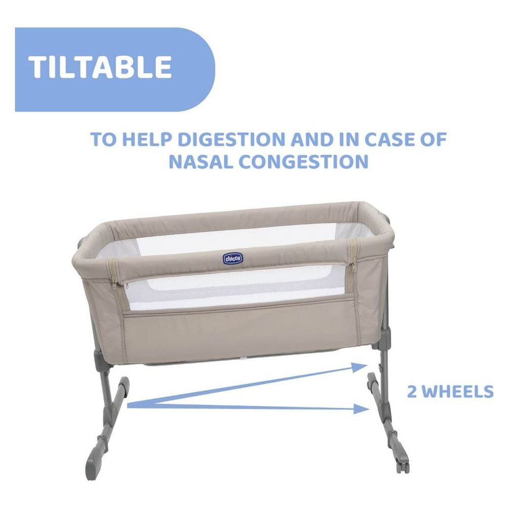 Chicco Next2Me Essential Co-sleeping Crib - Dune Re_Lux