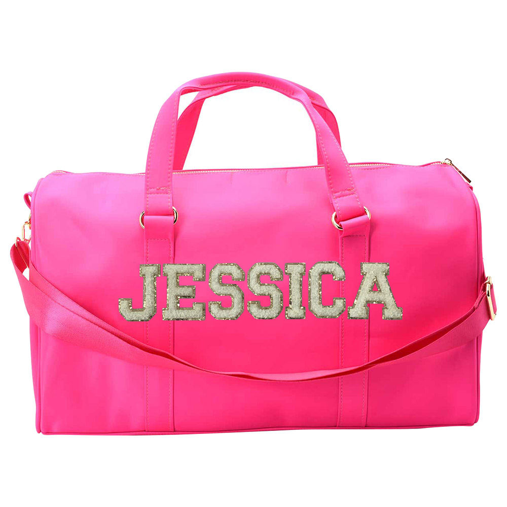 The Happy Tribe - Personalized Gym Bag - Neon Pink 