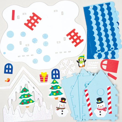 Baker Ross - Snowman 3D House Kits (Each)