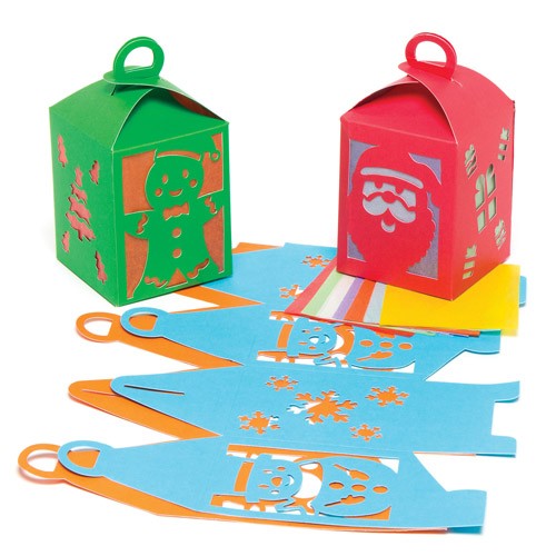 Baker Ross - Christmas Tree Lantern Kits - Pack of 4