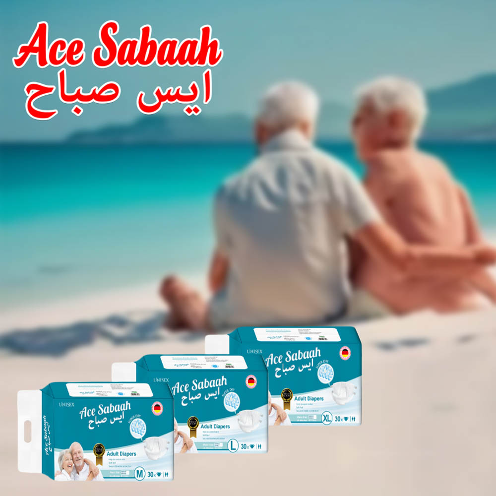 Ace Sabaah - Premium Adult Diapers - 30 Diapers - XL