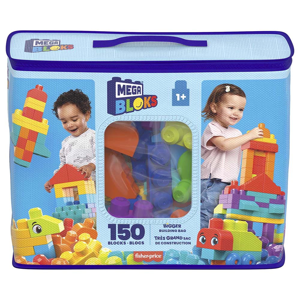 Mattel Games - Mega Bloks Bigger Building Bag - 150pcs
