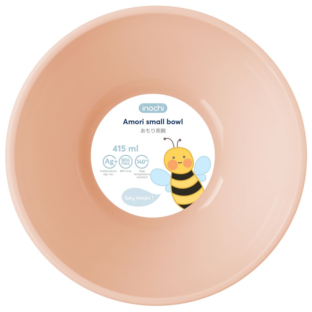 Inochi Amori Small Baby Feeding Bowl 415ml - Milky Orange