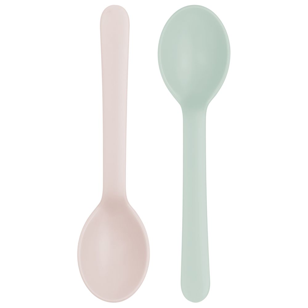 Inochi Amori Spoons - 2pc Set - Light Pink & Tea Green